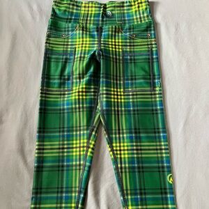 INKnBURN Green Plaid Capris